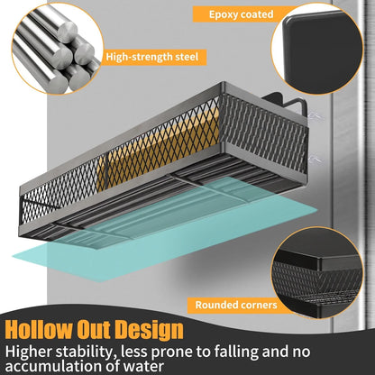 Magnetic Fridge Organizer | 6-Piece Spice + Paper Towel Rack