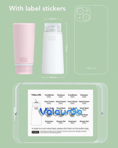 TSA Travel Bottles | 4-in-1 Leak-Proof Set