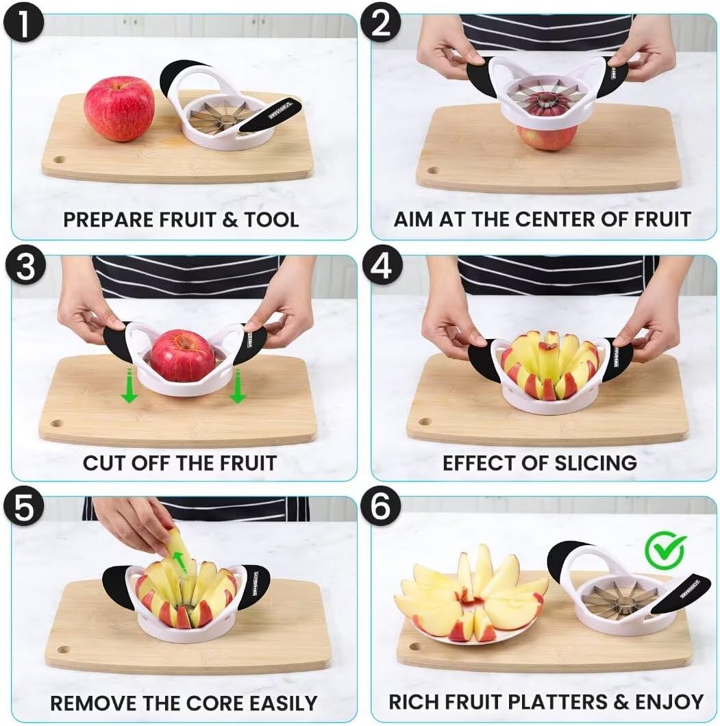 12-Blade Apple Slicer & Corer | Stainless Steel