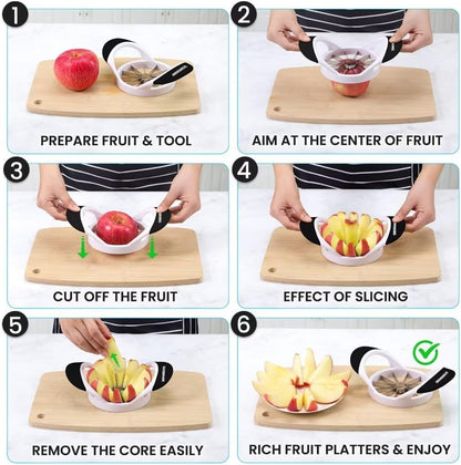 12-Blade Apple Slicer & Corer | Stainless Steel