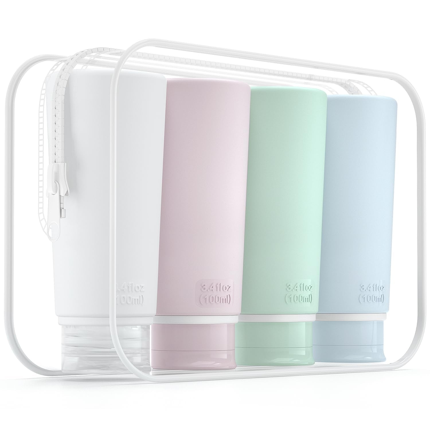TSA Travel Bottles | 4-in-1 Leak-Proof Set